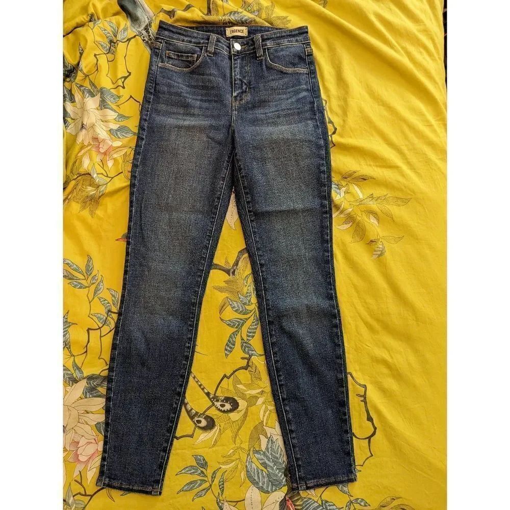 L'AGENCE Margot mirage high rise skinny jeans sz 25 new no tags sample piece